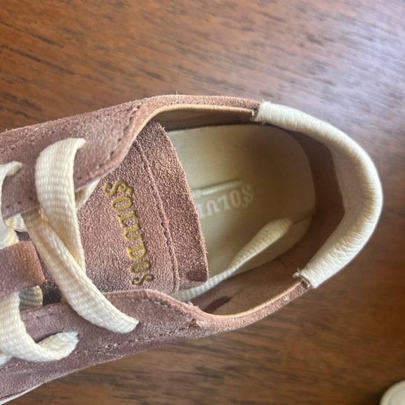 KIDS 3.5 SOLUDOS SUEDE PLATFORM SNEAKERS BRAND NEW - Picture 4 of 7
